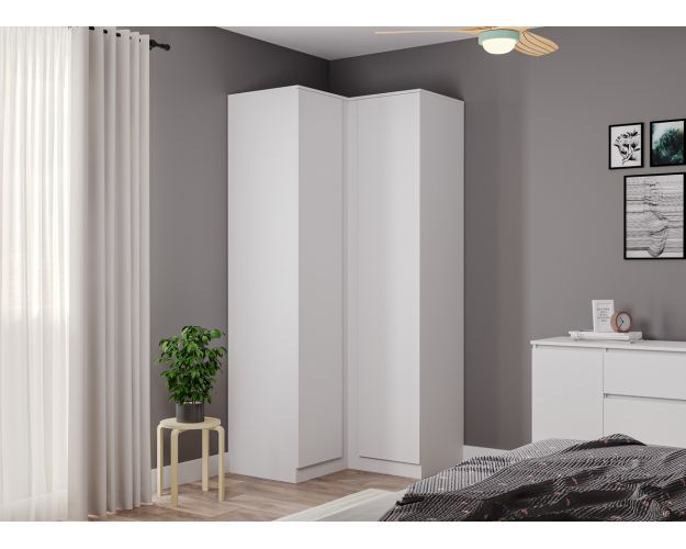 МС Мори Шкаф угловой МШУ 960.1 (МП/3) Белый