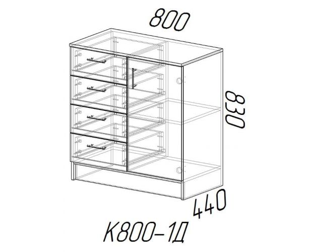 Комод Эра К800-1Д