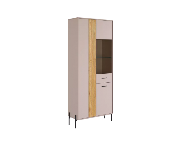 Модульная гостиная Доминика К4 кашемир / дуб крафт золотой