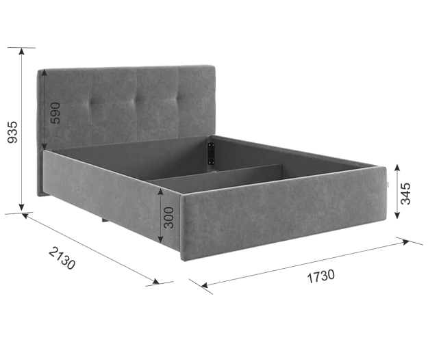 Кровать с подъемным механизмом Веста 1600 капучино (велюр)